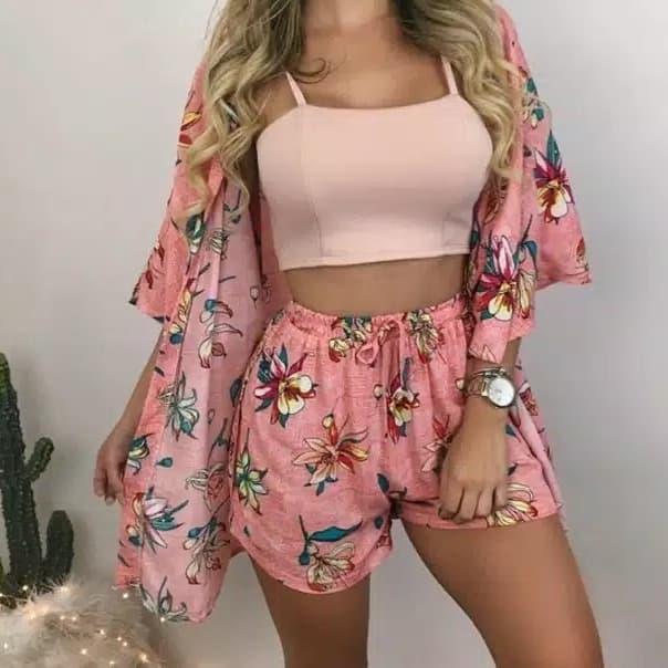 Baju Setelan Pantai Bali Outer + Celana