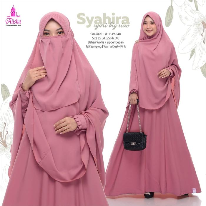 GAMIS SET CADAR SYAHIRA SYARI BIG SIZE XXXL dan L5 By AIISHA
