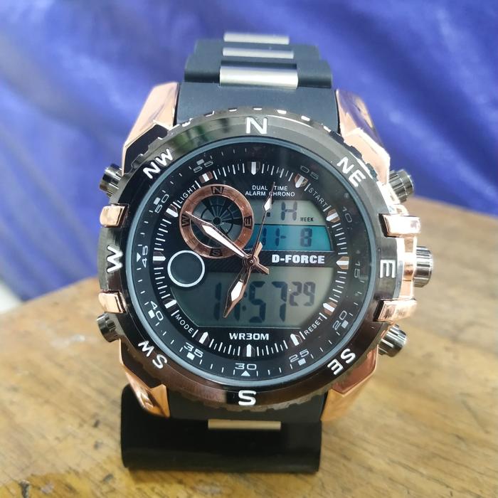jam tangan pria D-FORCE ORIGINAL limited edition double machine