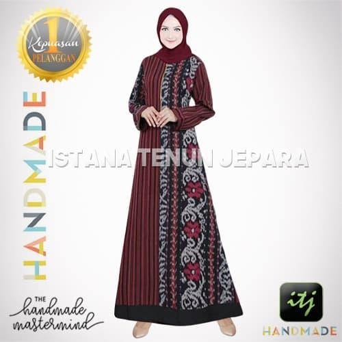 Gamis Wanita 100% Kain Tenun Asli Handmade Troso Dress Jumbo BIG SIZE