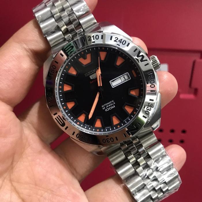 Jam Tangan Pria Merek Seiko Sport 5 Automatic 24 Jewels Ori BM