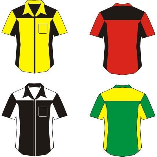 kemeja custom bordir logo+tulisan