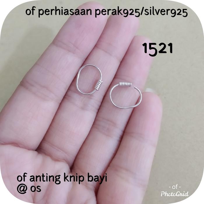 ANTING KAWAT BAYI PERAK925 LAPIS EMAS PUTIH 1521
