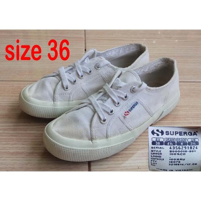 Sepatu SUPERGA Second Original sizee 36