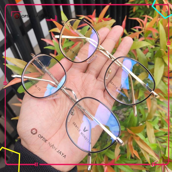 ( GRATIS LENSA ) Frame Kacamata Minus Pria Wanita Gentel Monster GM226