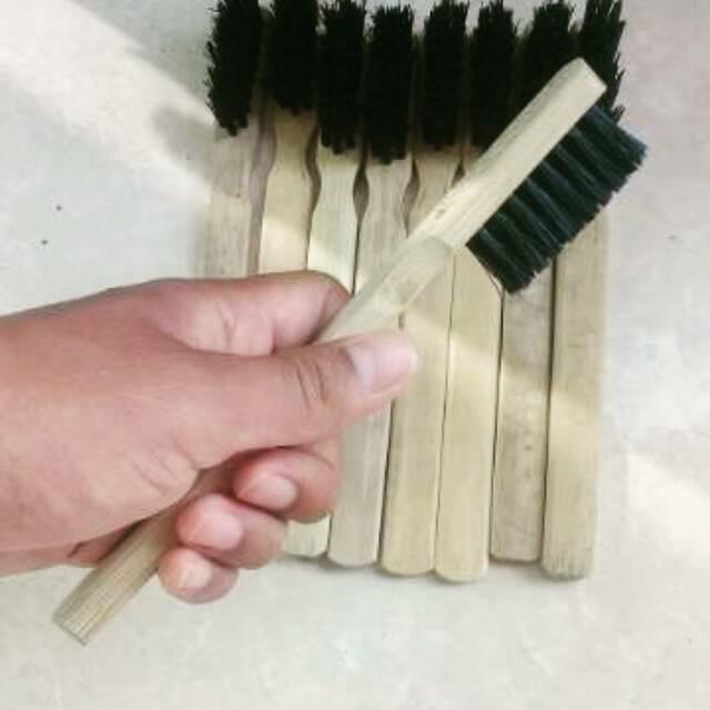 Sikat sepatu Nylon sikat gigi bambu