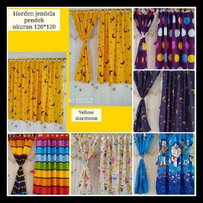 Gorden Jendela Pendek Gorden Jendela Kecil Jendela Kamar uk 120x120