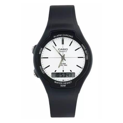 Casio Original Pria AW-90H-7EVDF Rubber Strap