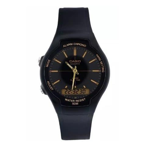 Casio Original Pria AW-90H-9EVDF Rubber Strap