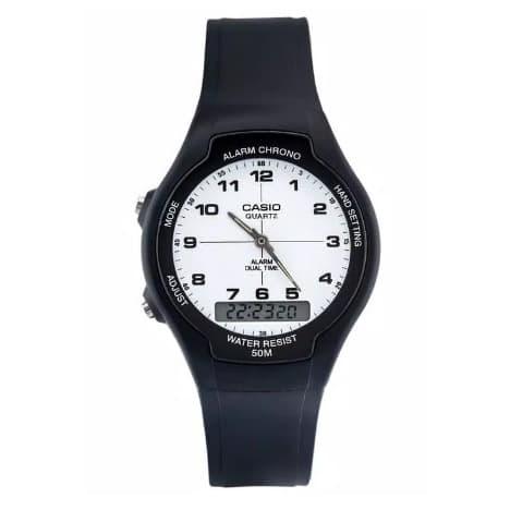 Casio Original Pria AW-90H-7BVDF Rubber Strap