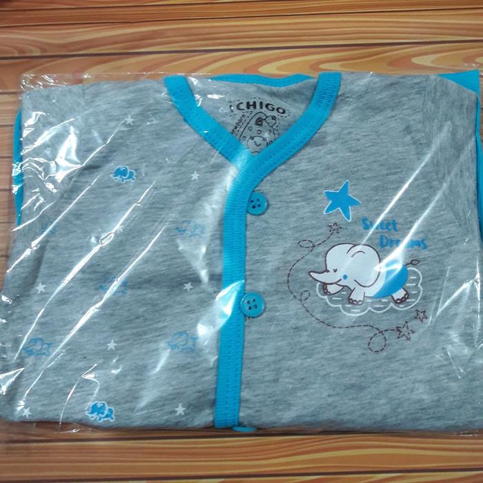 BAJU BAYI NEW BORN/ ICHIGO MOTIF GAJAH/SETELAN PANJANG BAYI