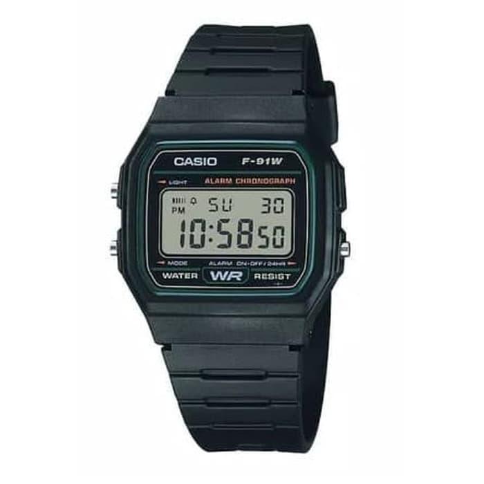 Casio Original Unisex F-91W-3DG Rubber Strap