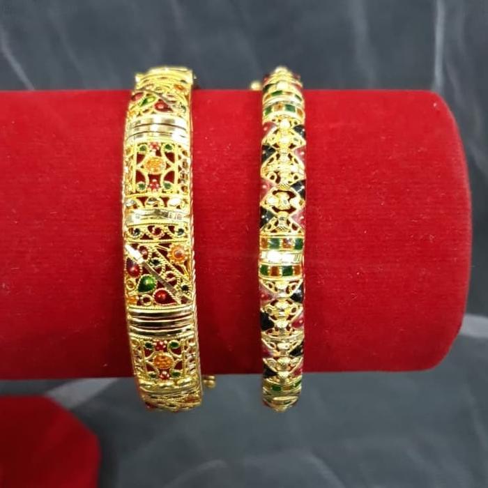 Dlm198GlDlm gelang dubai emas kuning gold asli mekkah arab antik NEW