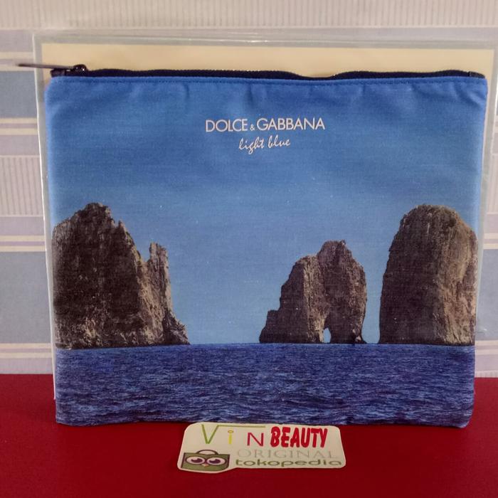 Pouch / Dompet Kosmetik OriginaL Dolce & Gabbana Seri Light Blue