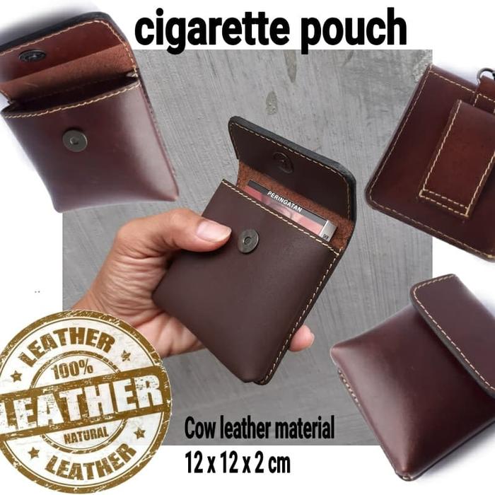 wadah rokok kulit asli genuine leather cigarete holder