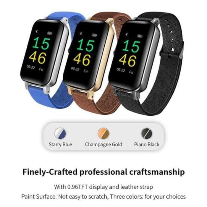 T89 TWS Wireless Headset Band Jam Tangan Pintar