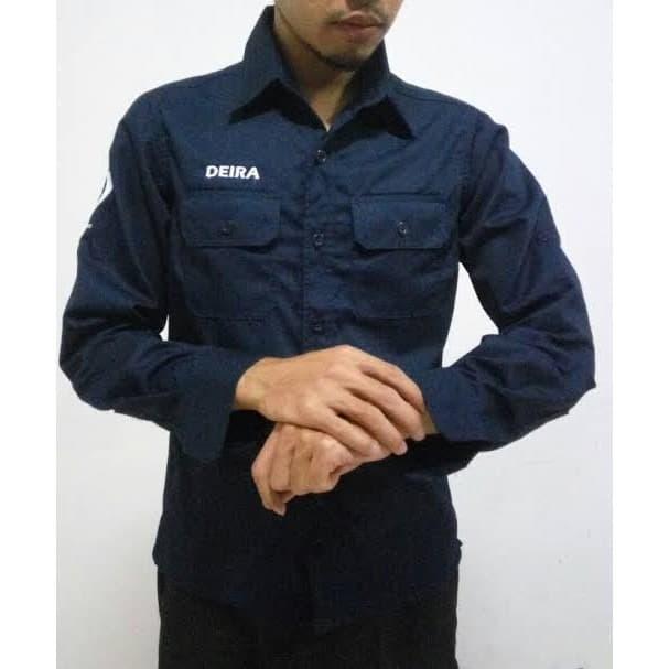 KEMEJA NET TV POLOS Bahan Nagata drill