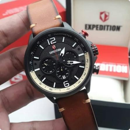 EXPEDITION E6769 / 6769 - JAM TANGAN PRIA ORIGINAL - BROWN BLACK