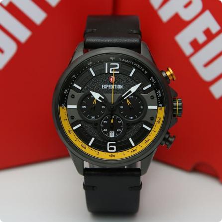 EXPEDITION E6769 / 6769 - JAM TANGAN PRIA ORIGINAL - YELLOW BLACK
