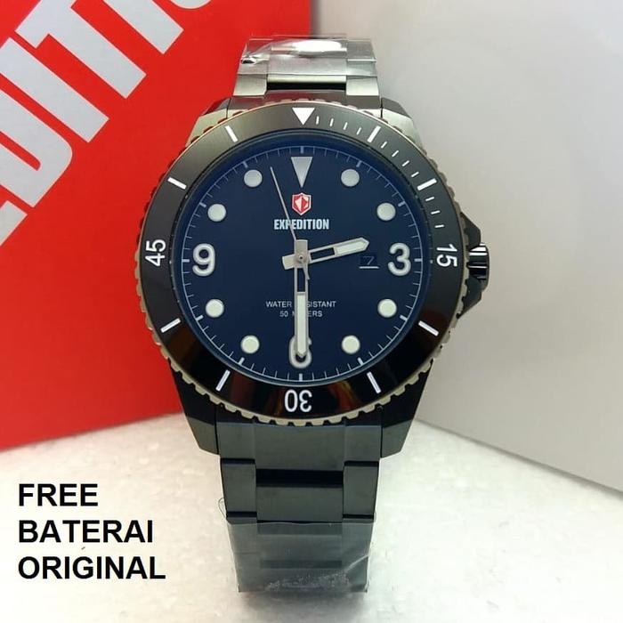 JAM TANGAN EXPEDITION 6792 E 6792 EXP 6792 PRIA FULL BLACK ORIGINAL