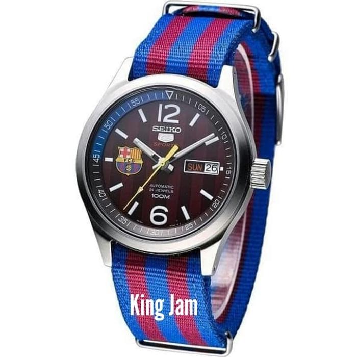 Jam Tangan Seiko Barcelona Automatic SRP303K1 Original Kanvas