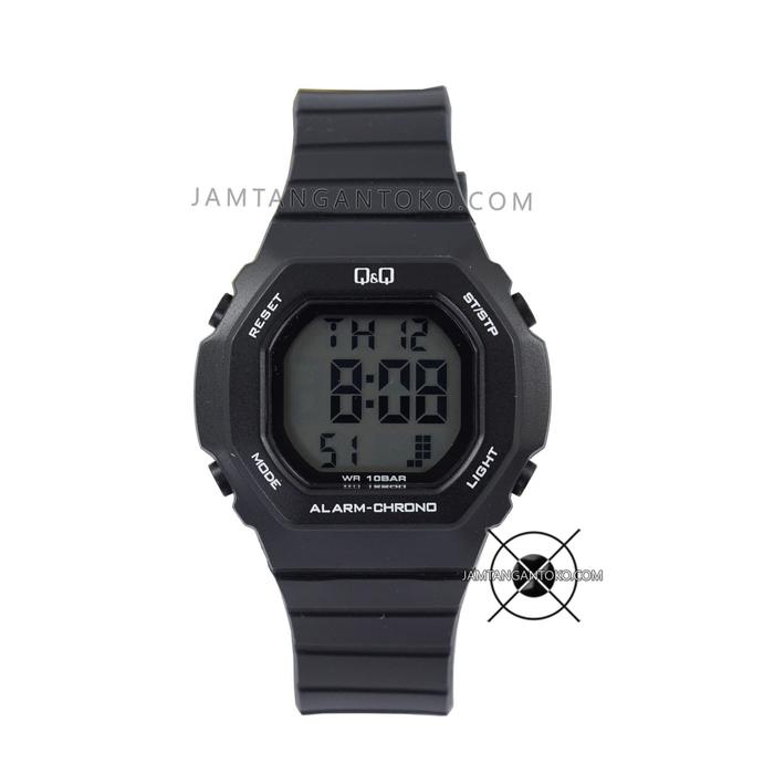 Jam Tangan Q&Q M137J001Y Fullblack Unisex QQ M137 Unisex Original