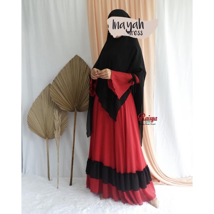 Gamis Polkadot Inayah / Gamis Inayah / Gamis Polkadot