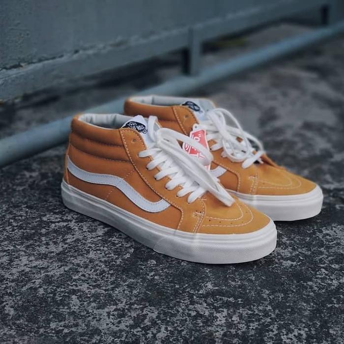 VANS SK8 MID RETRO SPORT SUNFLOWER BNIB ORIGINAL KUNING