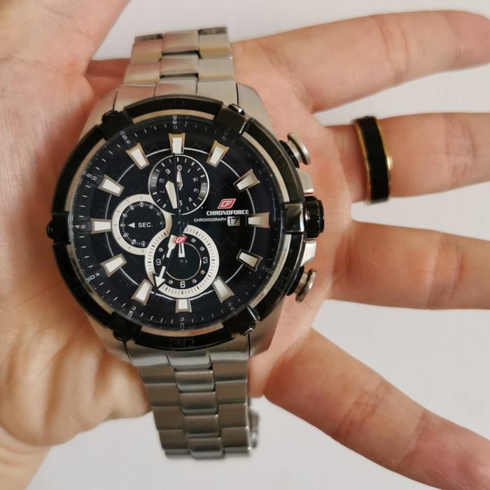 Chronoforce 5267 Black silver bekas second
