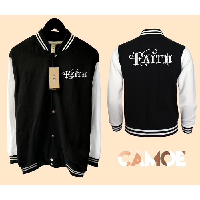 Jaket Varsity Premium Desain FAITH CLassic
