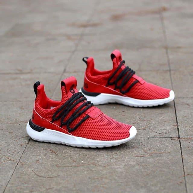 ADIDAS LITE RACER SLIP ON KIDS “RED/BLACK” ORIGINAL INDONESIA