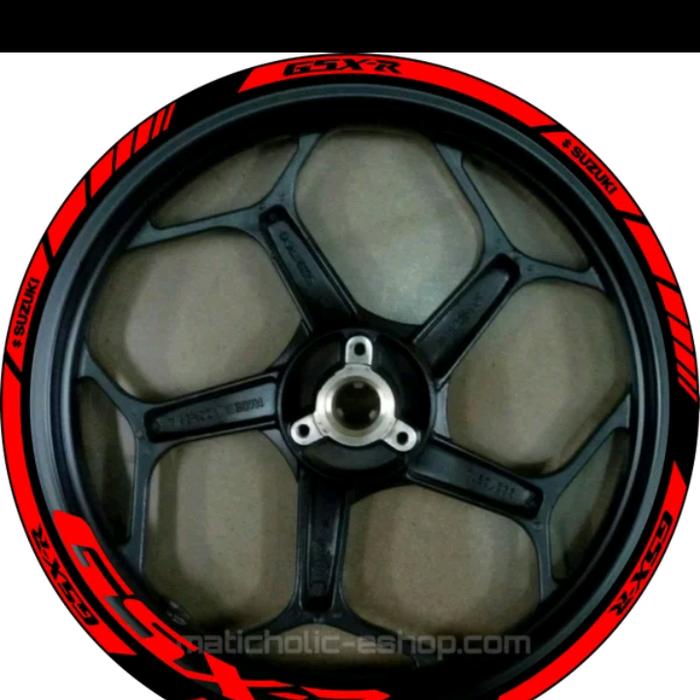 STICKER VELG SUZUKI GSX CUTTING STICKER Red 06