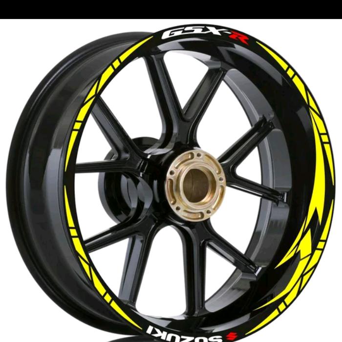 STICKER VELG SUZUKY GSX CUTTING STICKER yellow