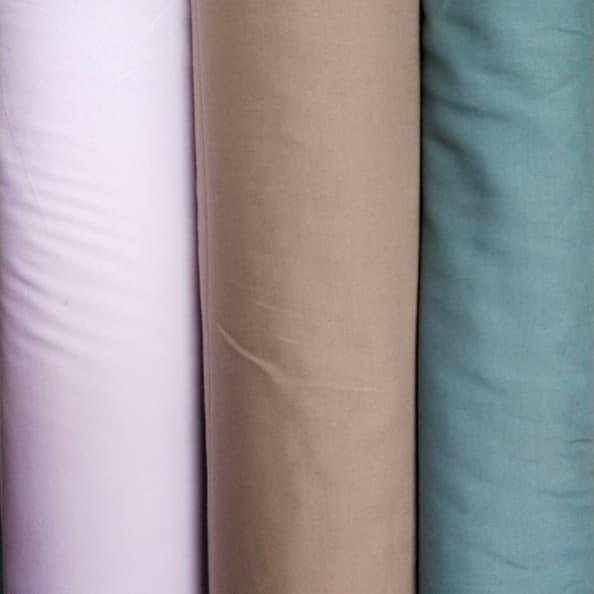 kain katun rayon meteran warna polos