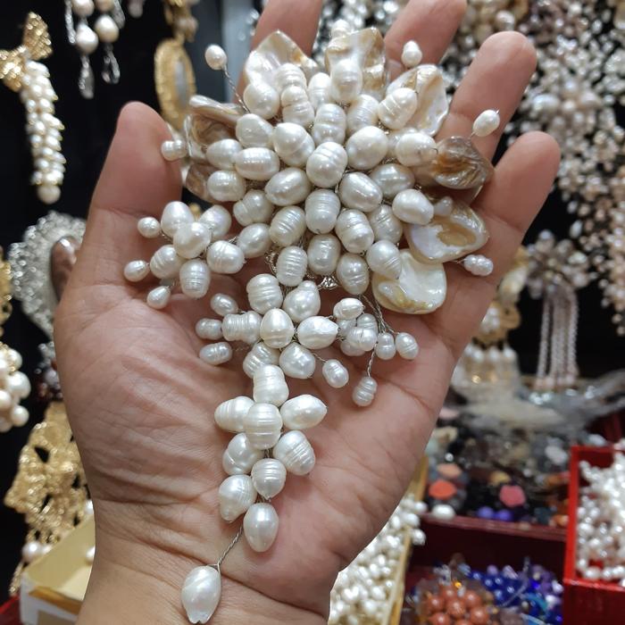 Bros mutiara kerang besar cabang susun kerang besar