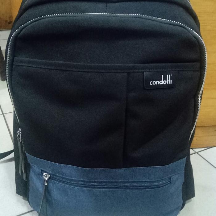 tas ransel backpack condotti original authentic hitam combination