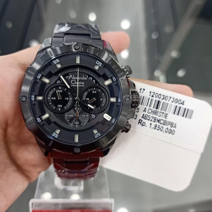 Alexandre Christie Jam Tangan Pria Type AC6529MC Full Black