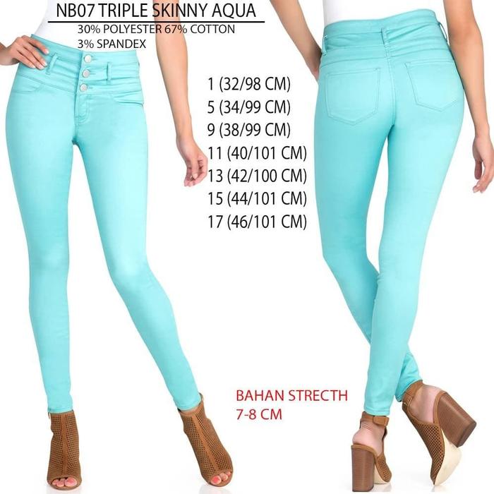 Celana Jeans No Boundaries Triple Button Skinny NB07