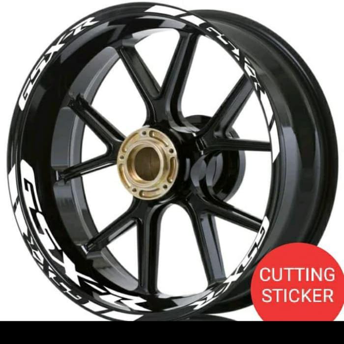STICKER VELG SUZUKI GSX CUTTING STICKER WHITE