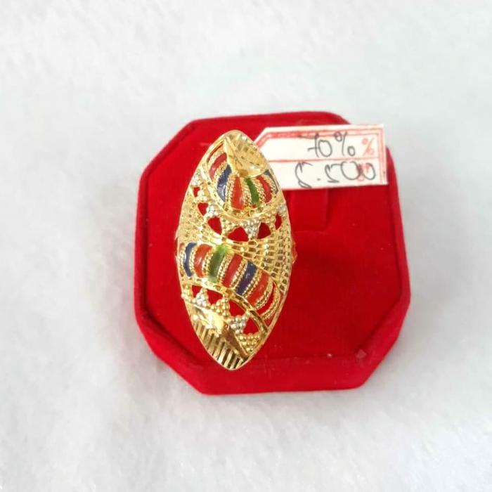 Cc275M224M cincin emas model dubai arab fashion mekkah antik asli gold