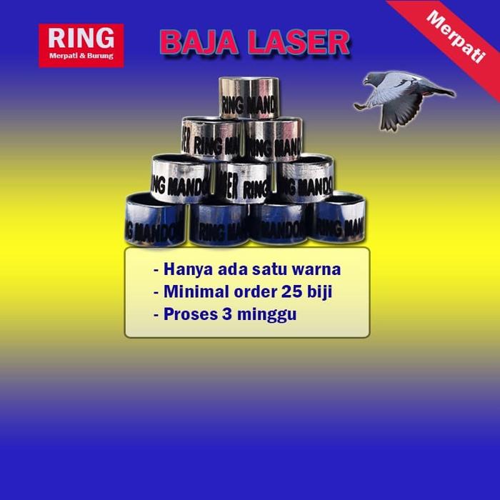 CINCIN MERPATI - RING BAJA LASER