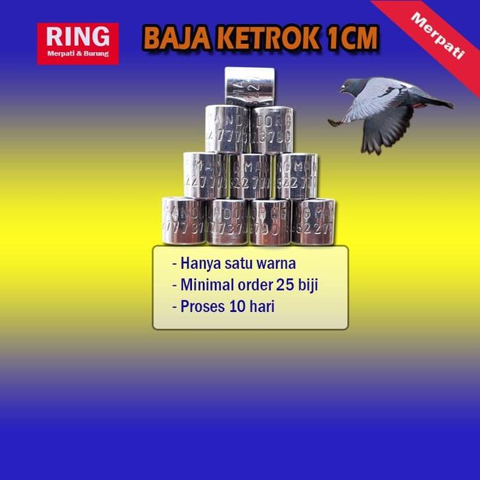 CINCIN MERPATI - RING BAJA KETROK 1cm