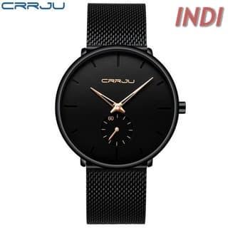 CRRJU Jam Tangan Analog Pria Stainless Steel CJ 2150
