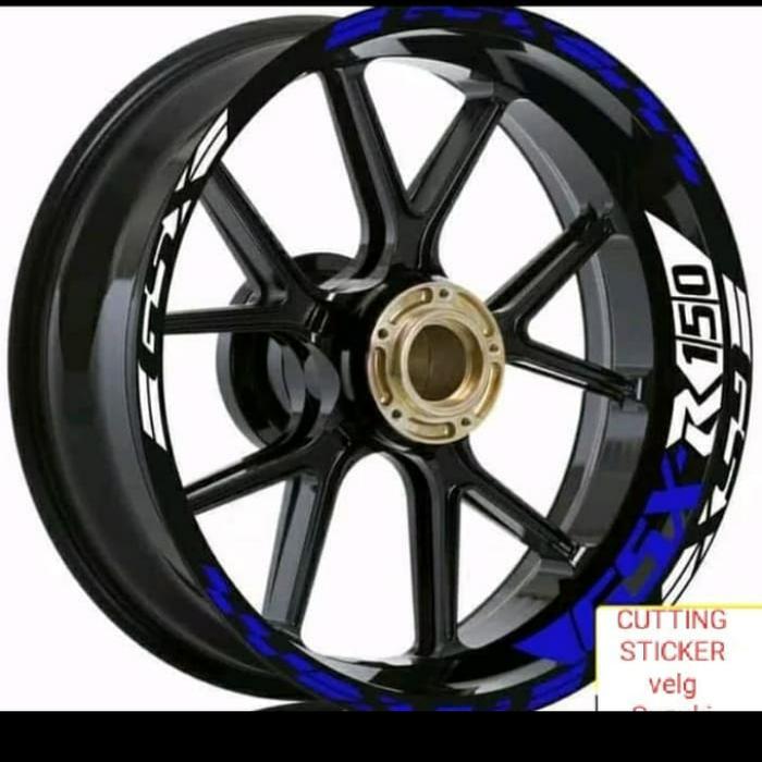 STICKER VELG CUTTING STICKER SUZUKI GSX BLUE