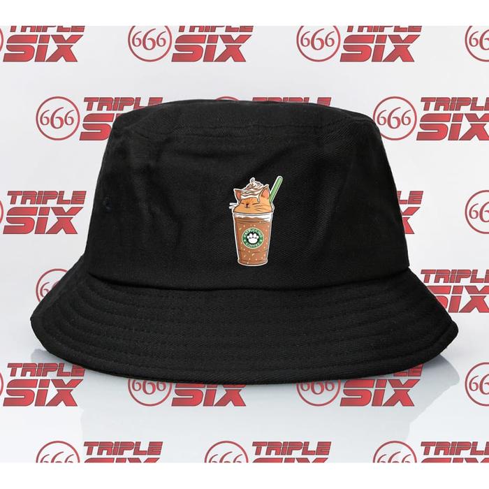 Topi Bucket Hat Premium Desain Distro choco ice drink