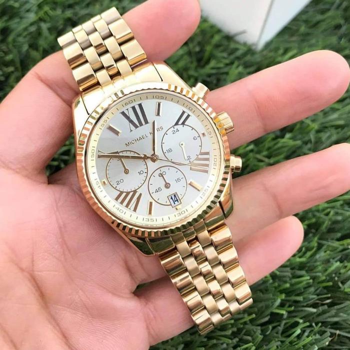 Michael Kors MK5556 Jam Tangan Wanita Lexington 38mm Stainless Steel Quartz Chronograph