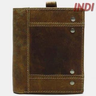 Tauren Dompet Vintage Pria Model Vertikal Bahan Kulit Sapi