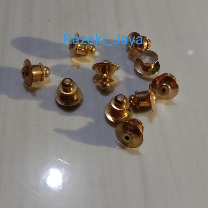 Manset Jambu Gold Satuan Manset tutup Paku Pin Kancing