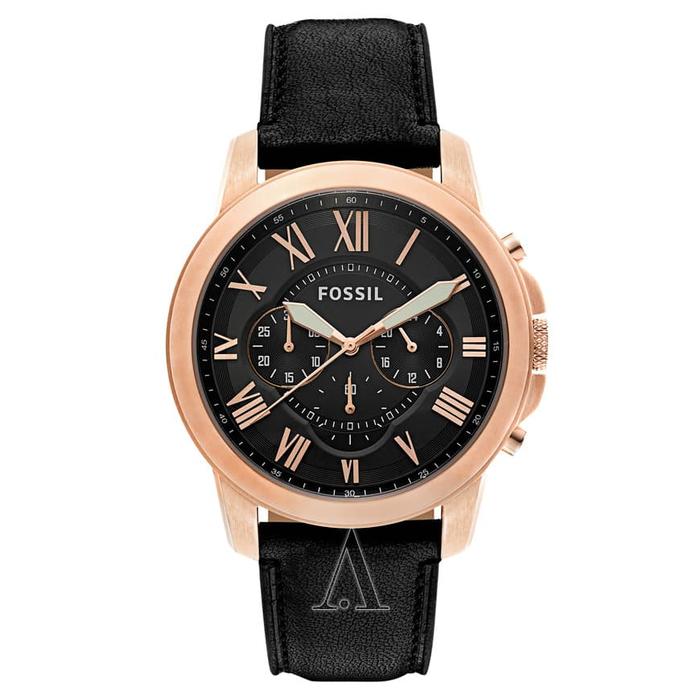 Jam Tangan Pria Merek Fossil FS 5085 & FS5085 Kulit Original 4.4cm