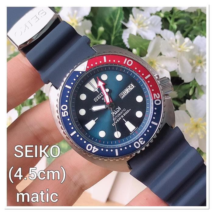 Jam Tangan Pria Merek Seiko Padi Diver Automatic Rubber Ori BM